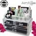 Acrylic Makeup Organizer Cosmetic Jewerly Display Box 2 Piece Set by AcryliCase®