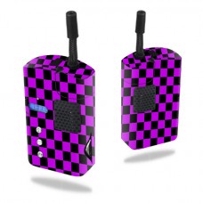 Skin Decal Wrap for DaVinci Vaporizer vapor mod sticker vape Purple Check