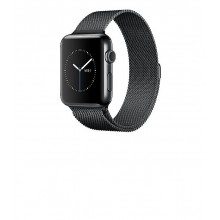 Apple Watch Series 2 - stainless steel - smart watch with space black milan