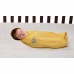 Little Bedding by NoJo Elephant Time Swaddle Blanket, Yellow