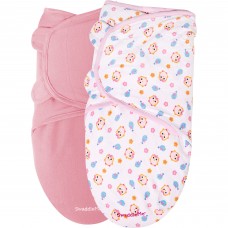 Garanimals SwaddleMe Infant Wrap, 2-Pack, Sweet Tweet, Size 0-6 Months